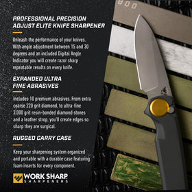 Work Sharp Pro Elite fine ceramic stage for edge refinement