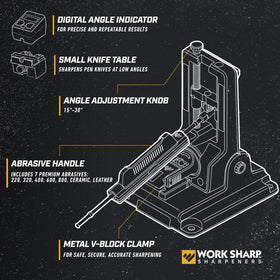 Work Sharp Professional Precision Adjust Knife Sharpener digital angle indicator guides 15–30 degrees