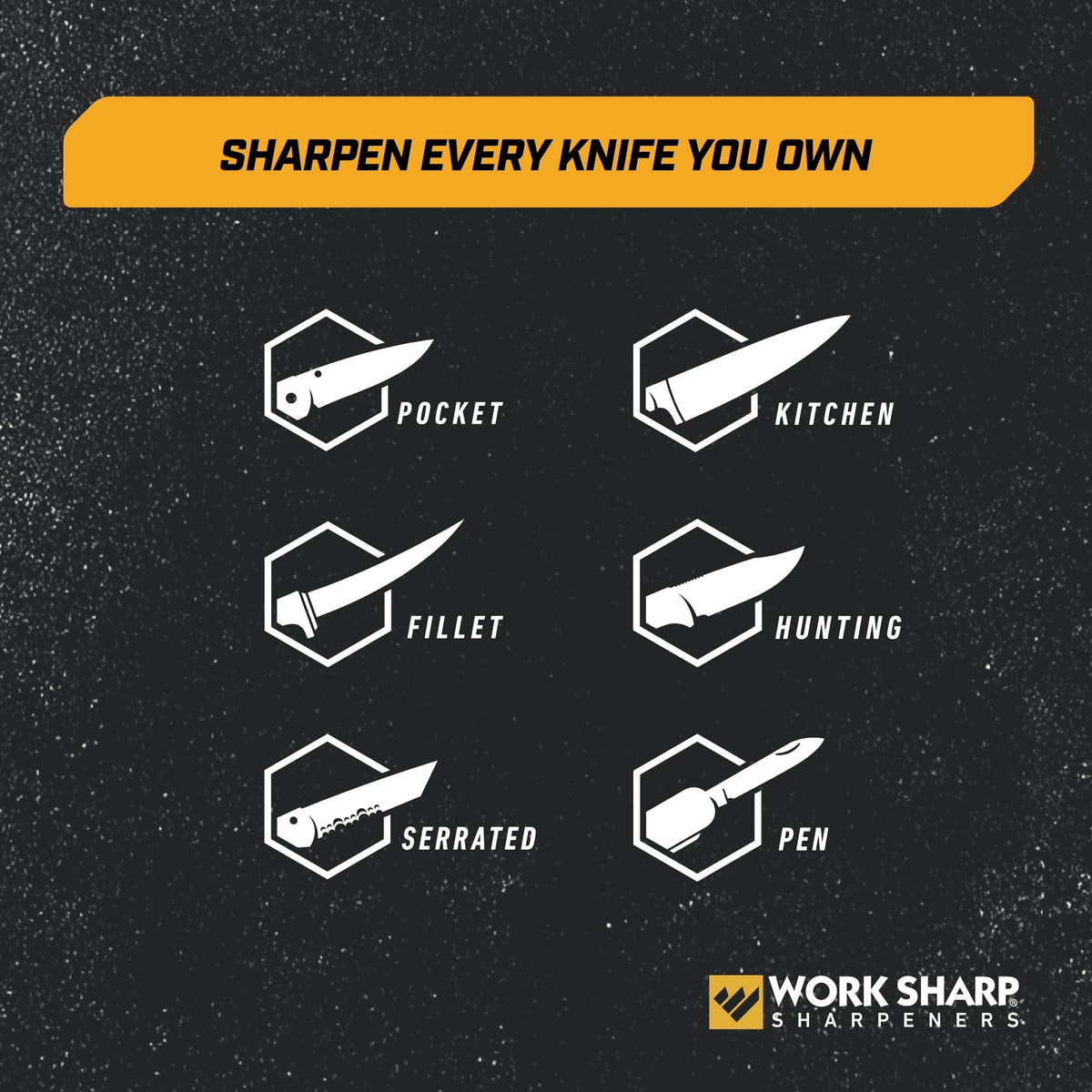 Work Sharp sharpener suits hunting knives with adjustable angles