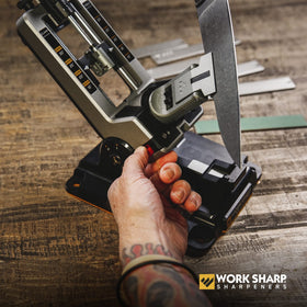 Perfect for kitchen blades with professional-grade sharpener