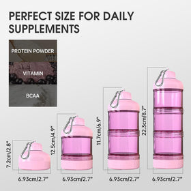 WORKOUT BW BYLWORKOUT multipurpose powder holder suits protein, supplements, and spices.