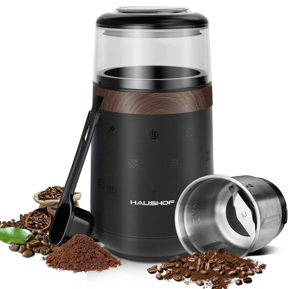 WORKPRO HAUSHOF grinder button for quick one-touch grinding