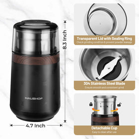 WORKPRO HAUSHOF grinder top view shows compact design