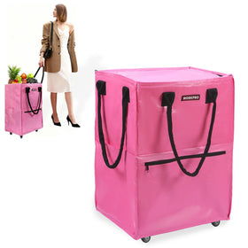 WORKPRO heavy-duty rolling bag side view, built for groceries and errands