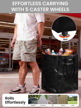 WORKPRO versatile tote for groceries, laundry, camping and moving tasks.