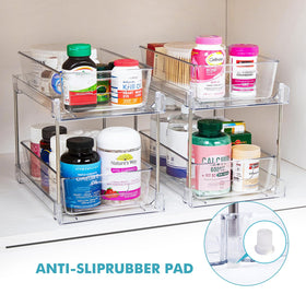 World-in-one multi-purpose storage organizer for cosmetics, spices, and snacks.