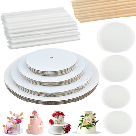 Worldity 12-inch cake board supports sturdy multi-layer cakes.