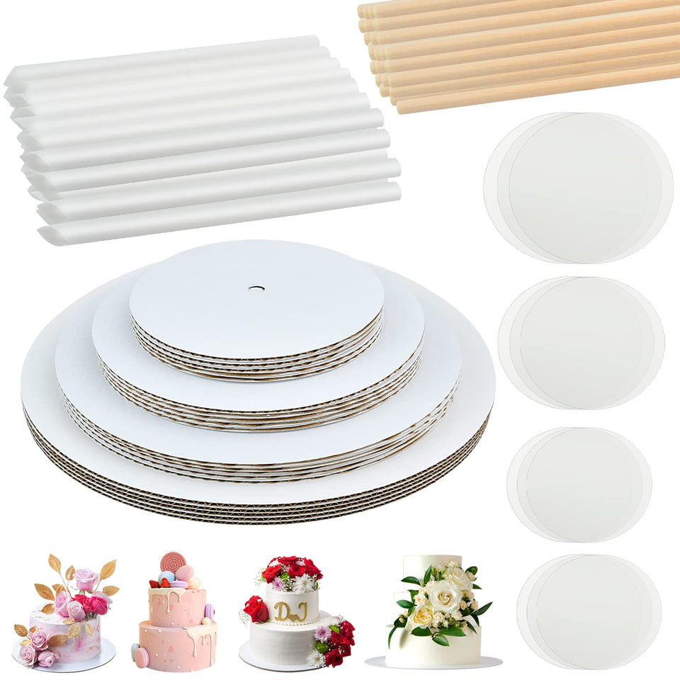 Worldity 12-inch cake board supports sturdy multi-layer cakes.