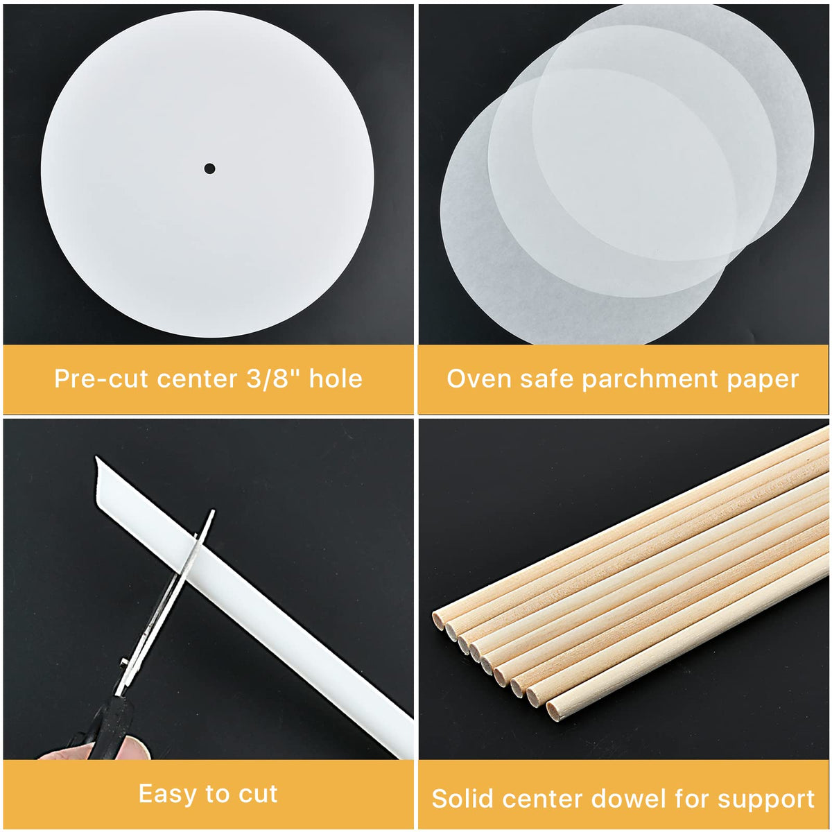 Worldity 6-inch cake board ideal for small top tiers.