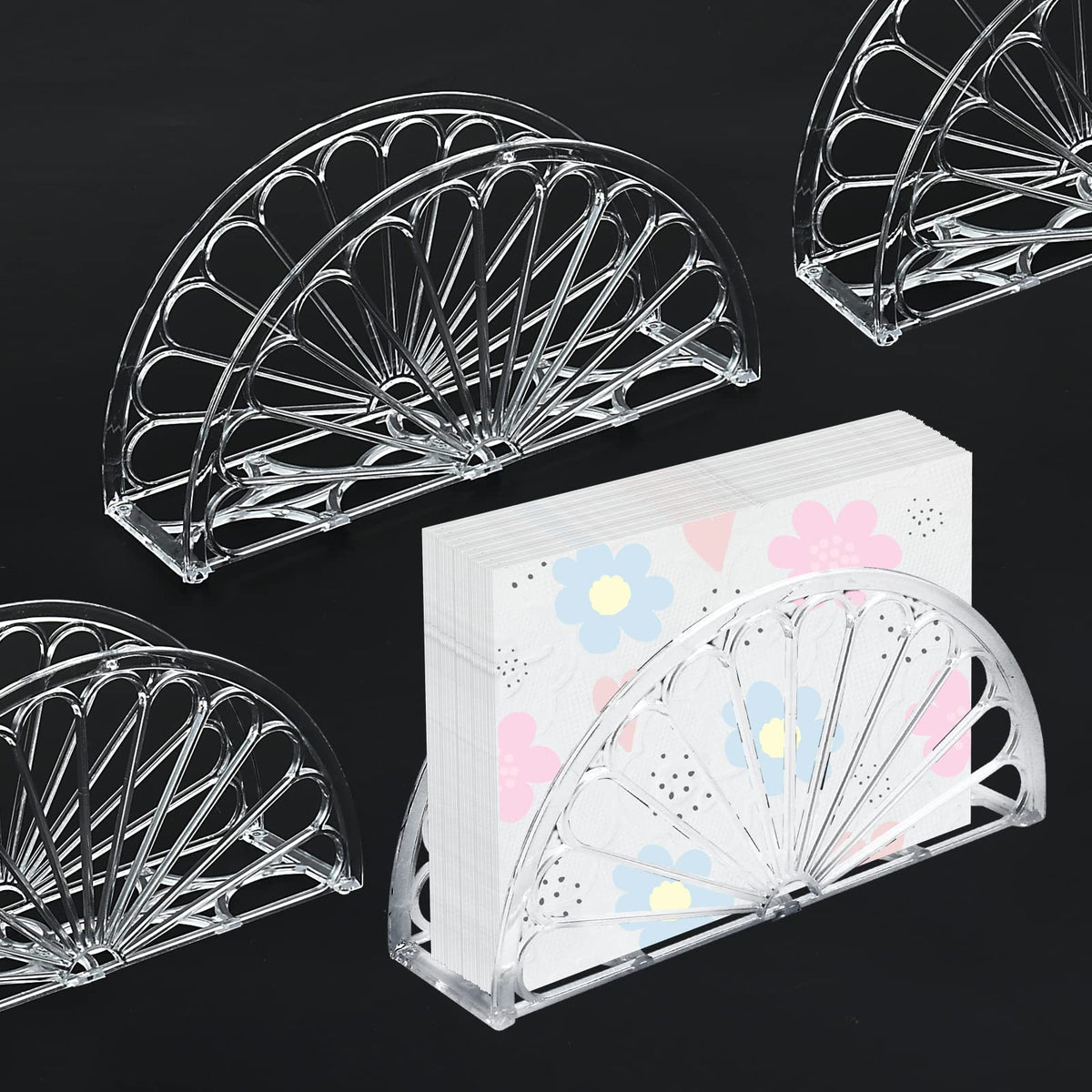 Worldity 24-pack napkin holders provide ample supply for busy venues.