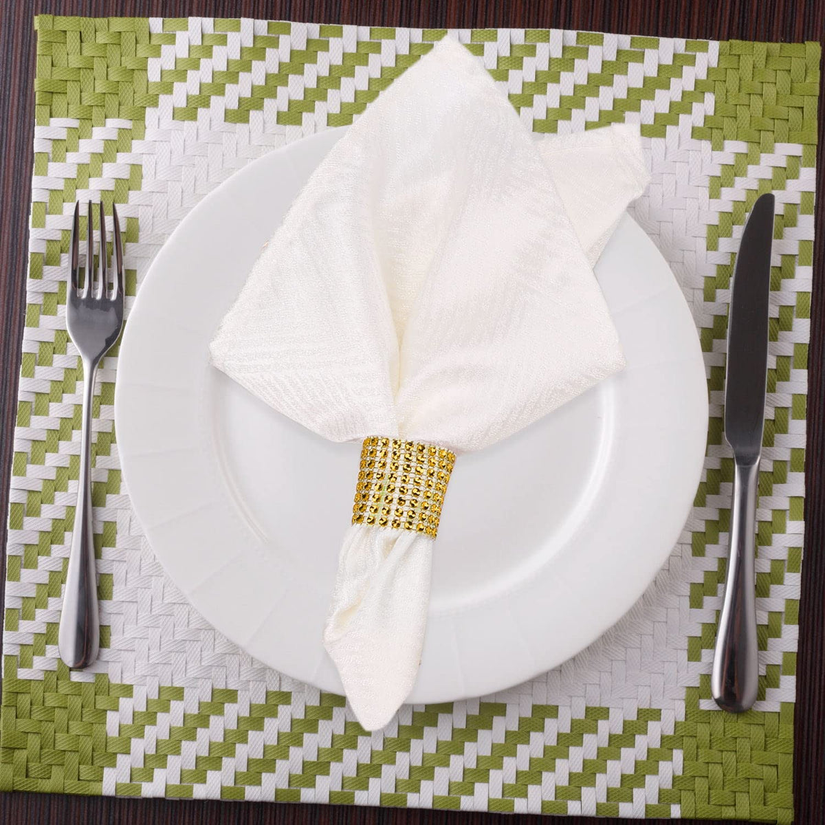 Wotoban party decor napkin buckle gold for festive celebrations.