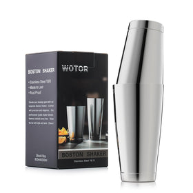 WOTOR Boston Shaker two-piece construction 28oz for precise, professional cocktails.