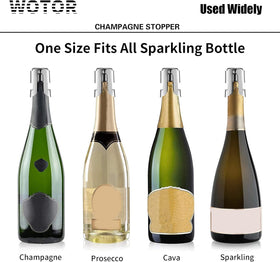 WOTOR champagne-stopper-fingerprint-proof-coat keeps surface clean and stylish.