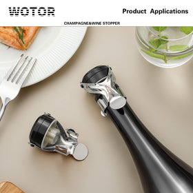 WOTOR champagne and wine stopper preserves aroma and fizz.