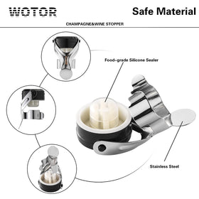 WOTOR reusable wine saver keeps bottles fresh longer.