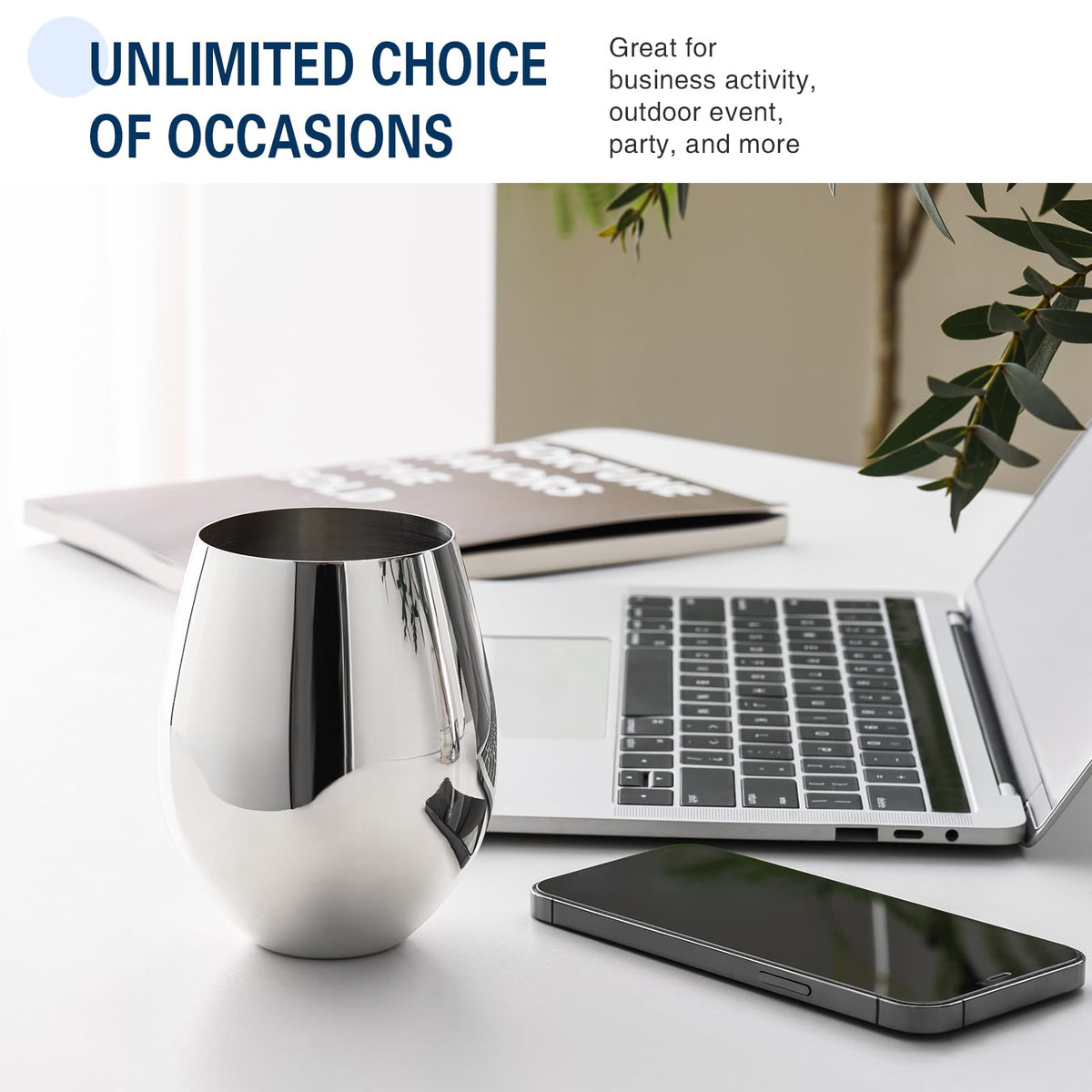 Lightweight BPA-free WOTOR glass reduces fatigue on long outdoor tastings.
