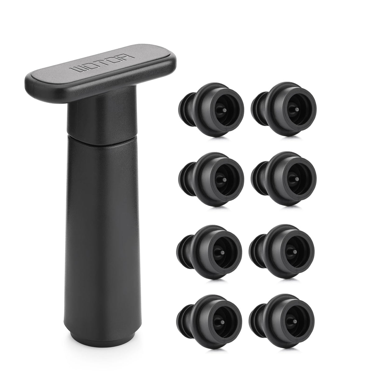 WOTOR wine saver pump demonstrates compact design for preserving wine flavor