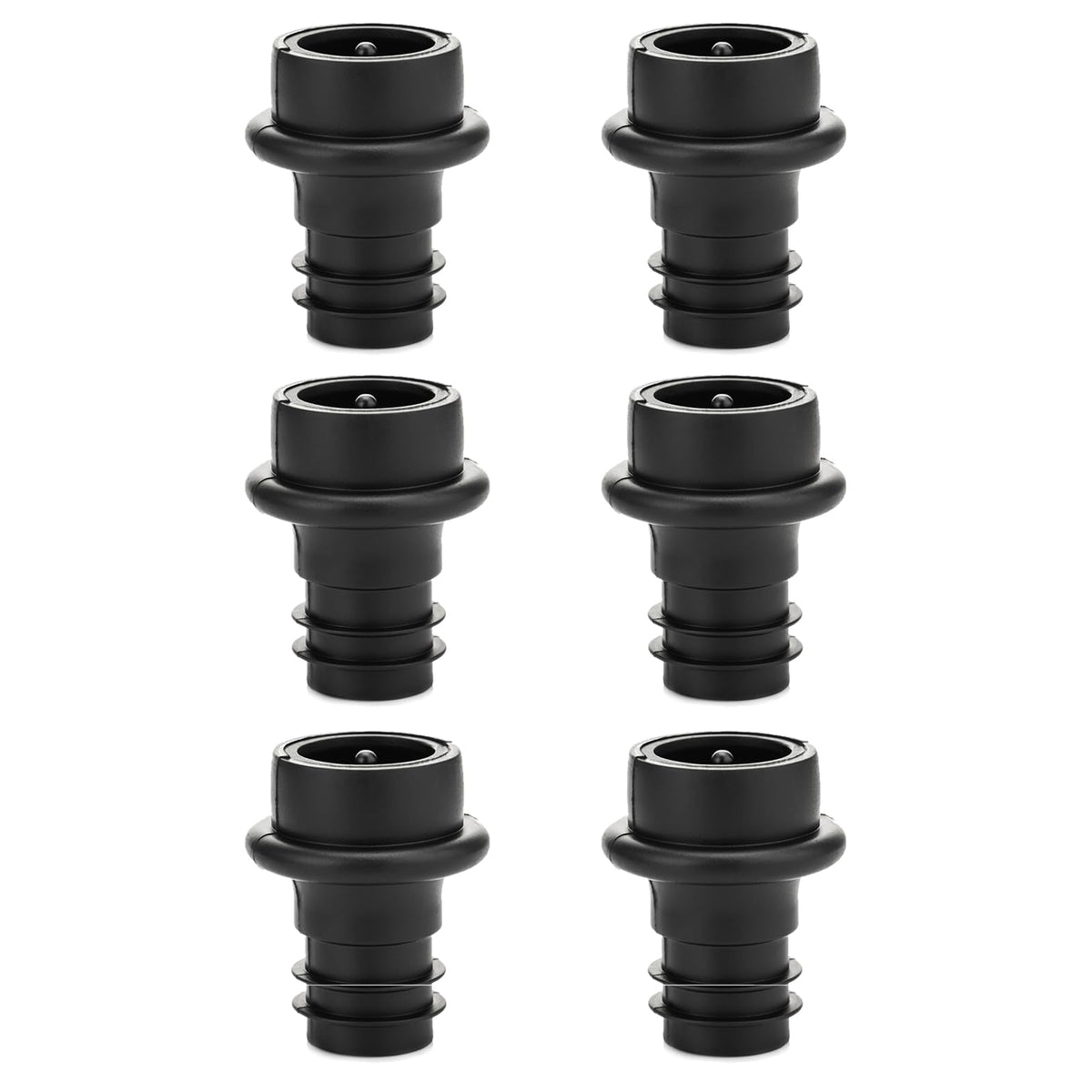 WOTOR wine stoppers six-pack front view for everyday home use.