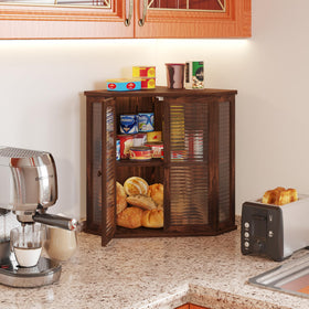 WouZglk corner design bread box fitting a countertop corner