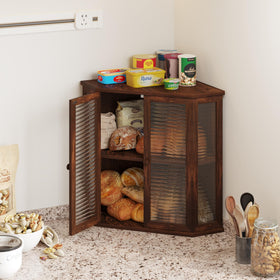 WouZglk bread box with durable hinges for daily use