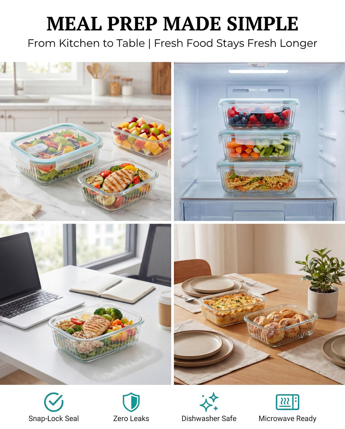 WOVOW 5-pack set boosts meal prep and kitchen organization.