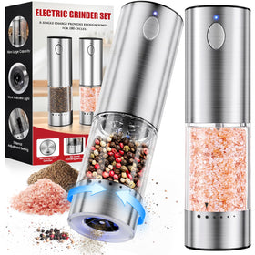 WOWBOX electric grinder in one-hand operation for effortless seasoning during cooking