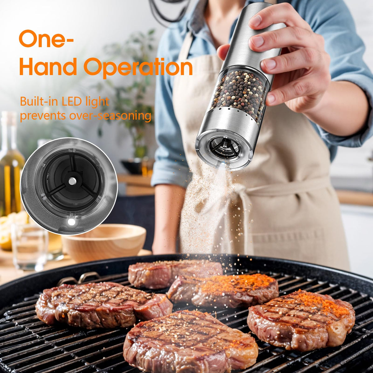 WOWBOX stainless steel build provides durable performance for daily grinding in busy kitchens