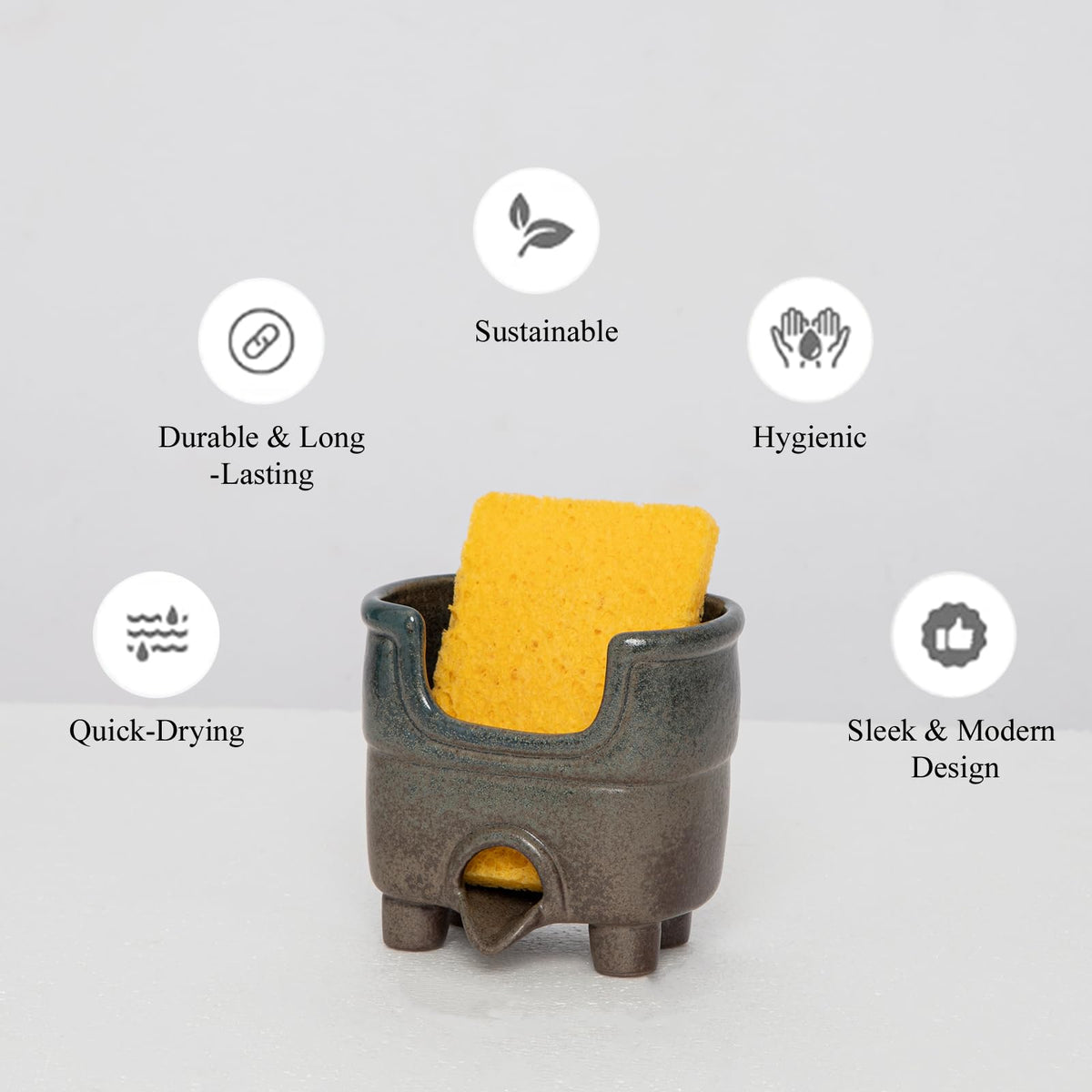 wowhalolo compact sink caddy fits small spaces and dries items efficiently