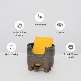 wowhalolo compact sink caddy fits small spaces and dries items efficiently