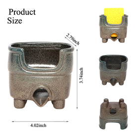 wowhalolo country-blue ceramic adds rustic aesthetic while keeping items organized