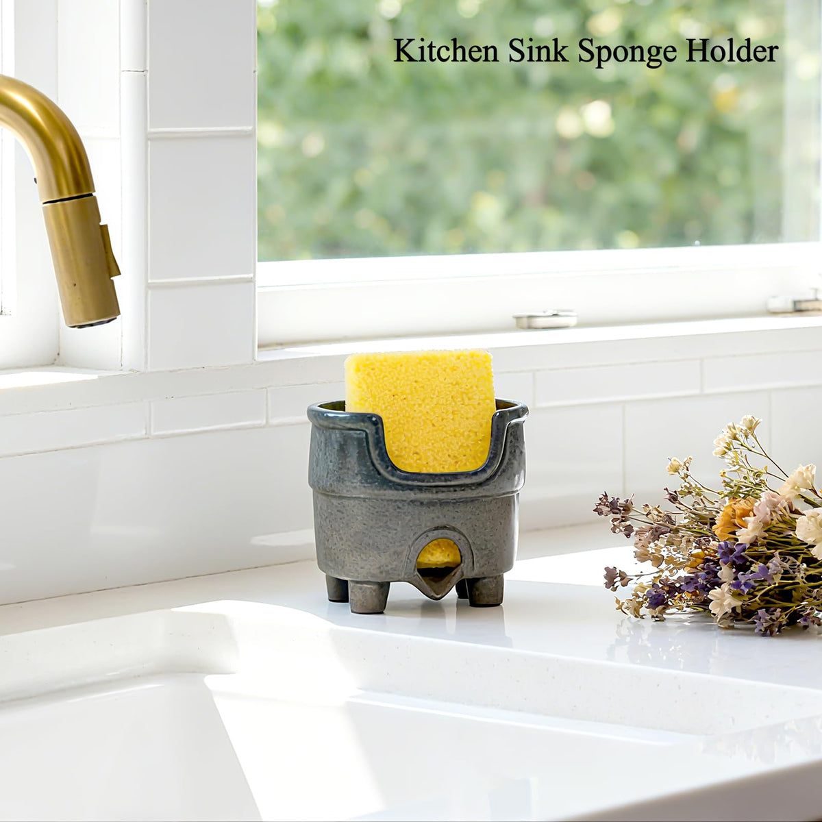 wowhalolo self-draining kitchen accessory prevents standing water on counters