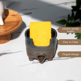wowhalolo sponge-brush-bar-soap organizer helps declutter kitchen counters