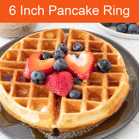 WOWITIS 6-inch pancake ring nonstick coating close-up for easy release