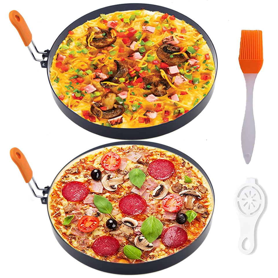 WOWITIS 8-inch omelette ring on a pan for evenly shaped eggs