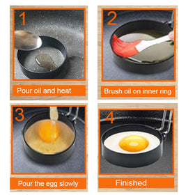 WOWITIS versatile rings suitable for omelets, pancakes, eggs, and sandwiches.