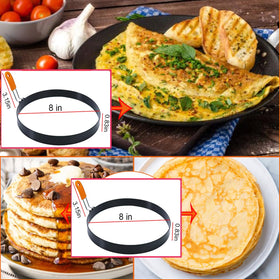 WOWITIS omelette ring with non-stick coating to prevent sticking