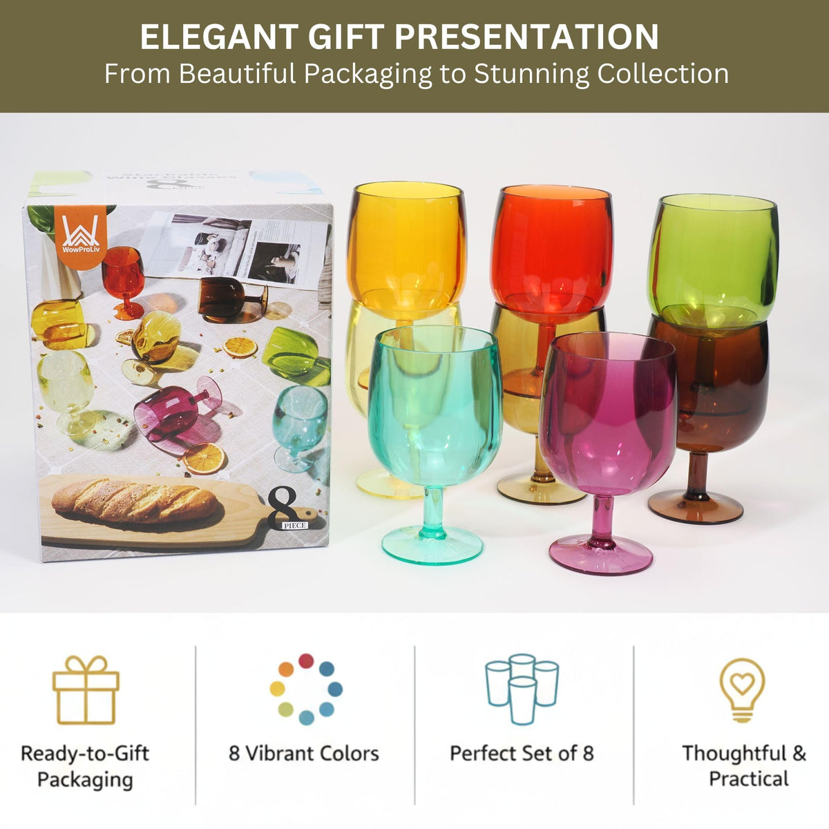 WowProLiv 8.5 oz amber cup, colorful and safe for classroom or home use