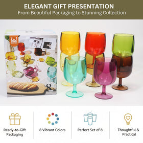 WowProLiv 8.5 oz amber cup, colorful and safe for classroom or home use