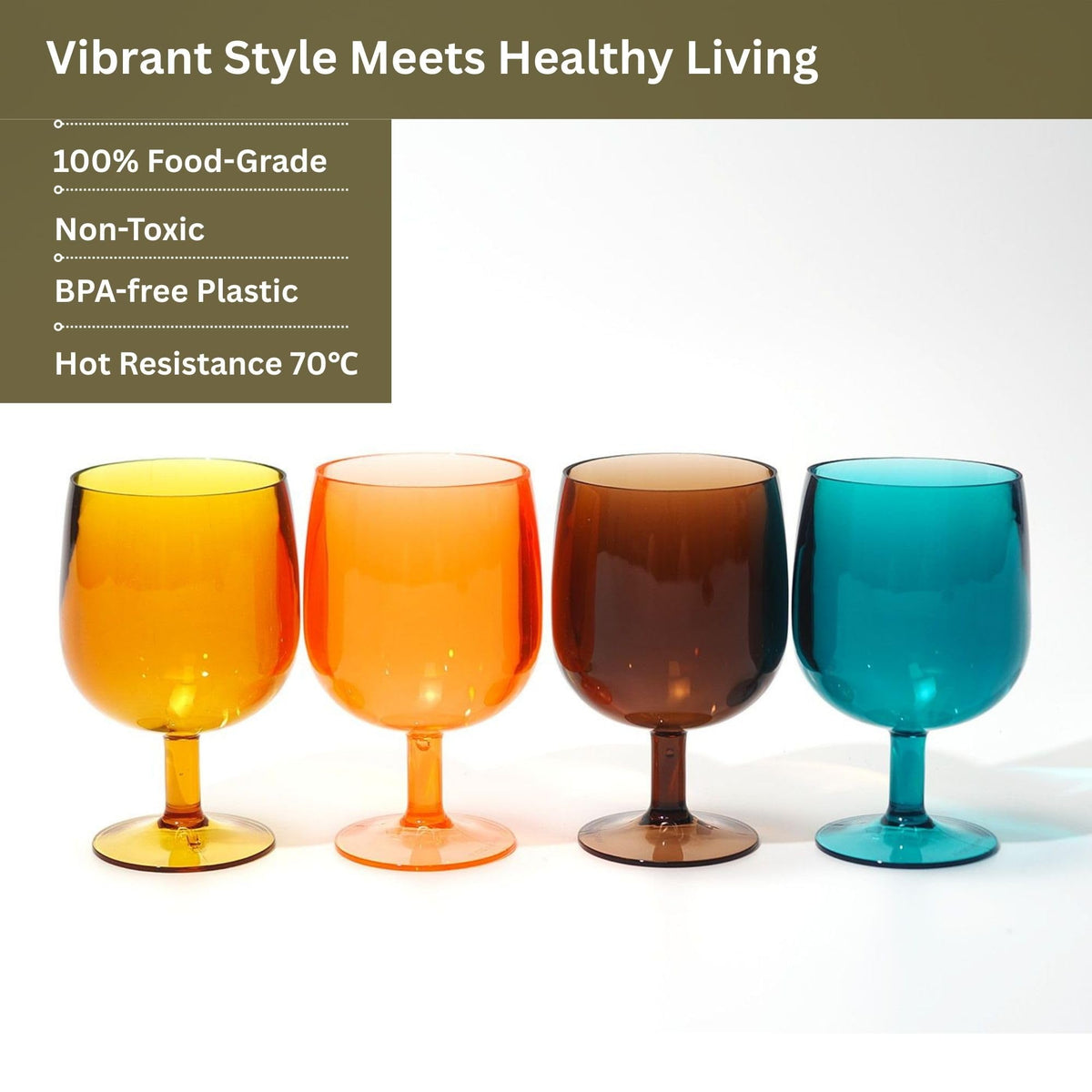 WowProLiv 8.5 oz green cup, BPA-free and ideal for outdoor meals