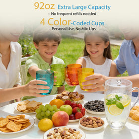 WowProLiv pitcher with spill-proof spout, easy pouring for gatherings and daily use.