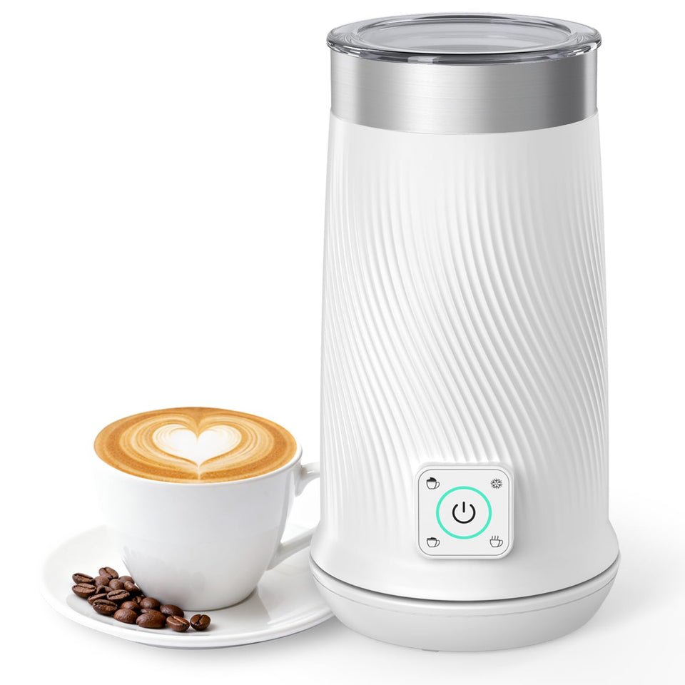 Wowteam Milk Frother foam texture for café-style lattes and cappuccinos.
