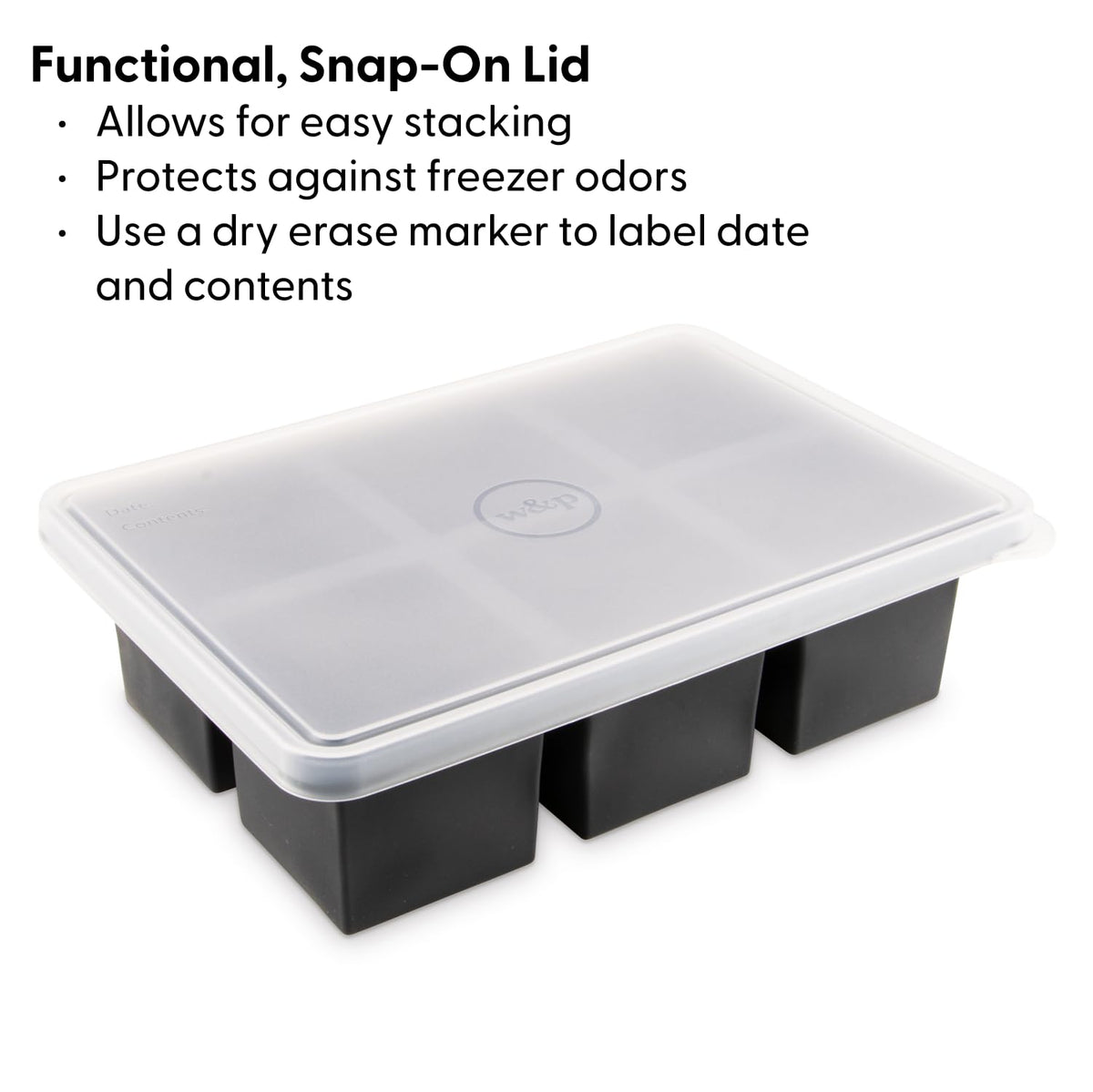 W&P Cup Cubes are dishwasher and microwave safe for easy cleanup.