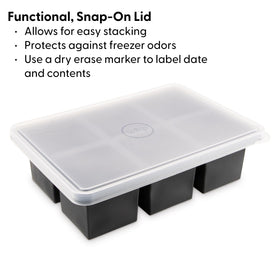 W&P Cup Cubes are dishwasher and microwave safe for easy cleanup.