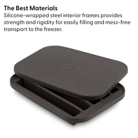 W&P Peak lid on tray for secure, space-saving storage.
