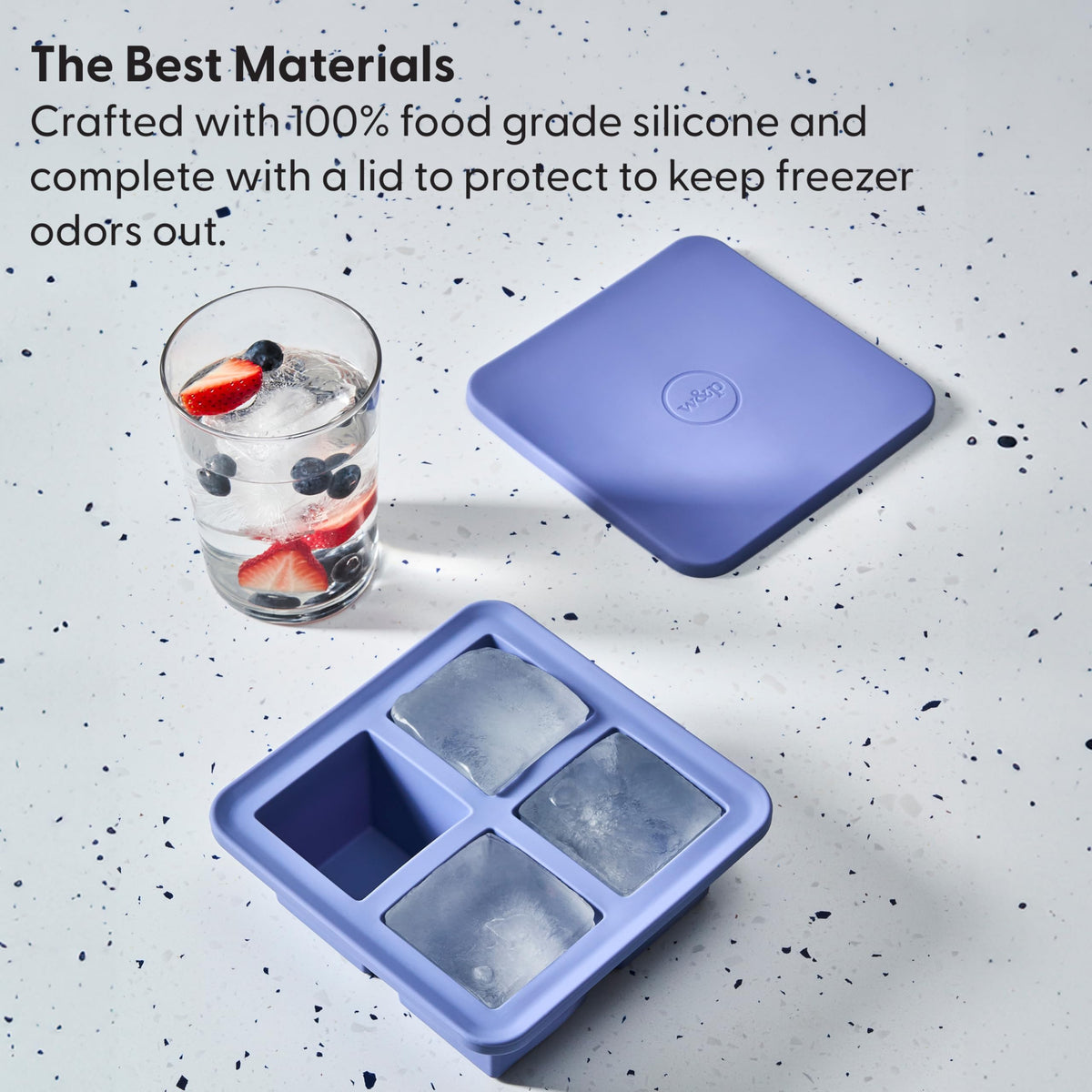 W&P Peak silicone-wrapped rim adds rigidity for mess-free removal.