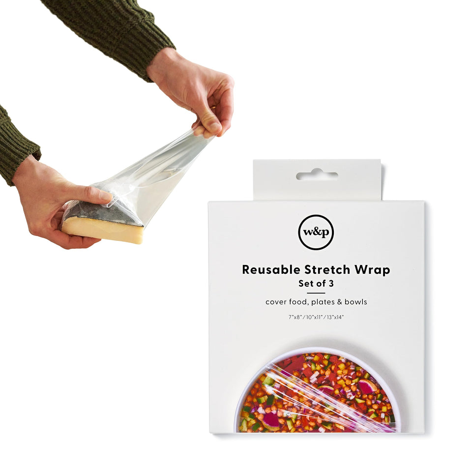 W&P Stretch Wrap 7x8 on half onion for airtight freshness
