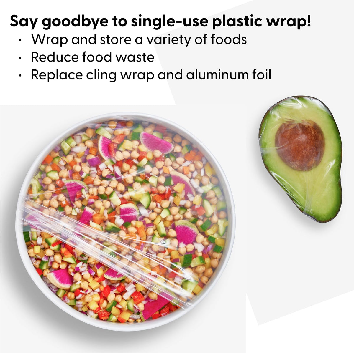 W&P Stretch Wrap 10x11 around a sandwich for fresh storage