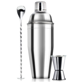 WPHUAW 24oz shaker with built-in strainer for smooth pours