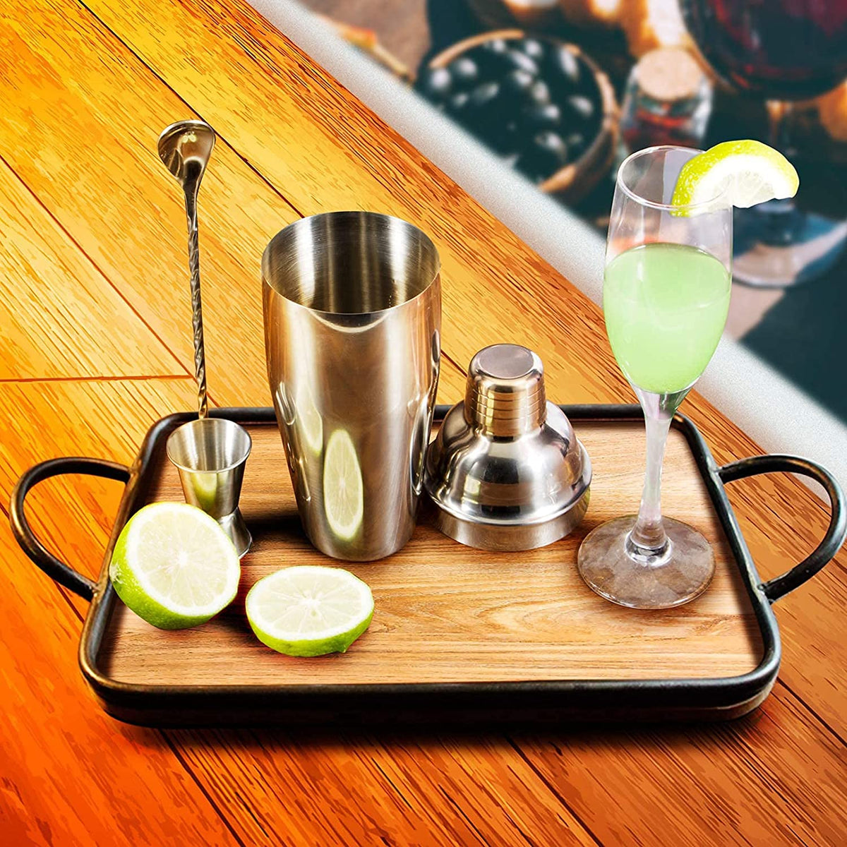 WPHUAW Bar spoon complements the shaker for easy mixing