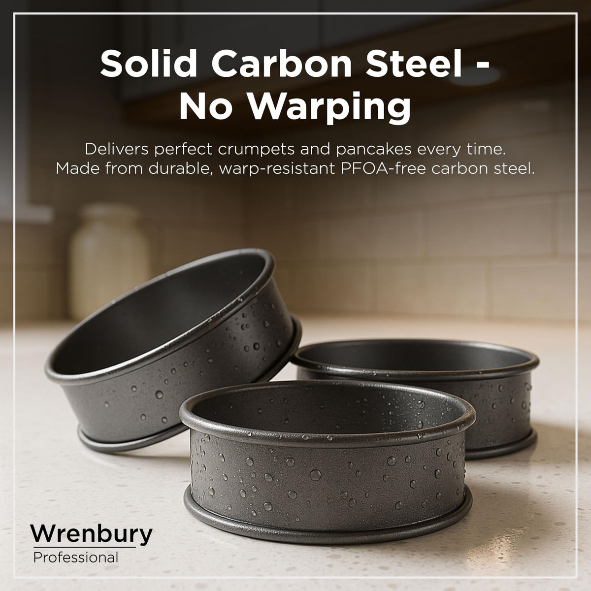 Wrenbury rings are dishwasher and air fryer safe for quick cleanup.